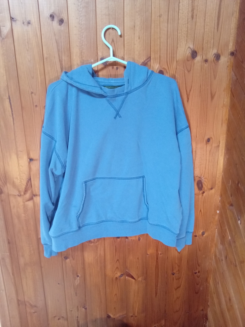 Mens Small American Eagle Men's Crewneck Hoodie - Dusty Blue